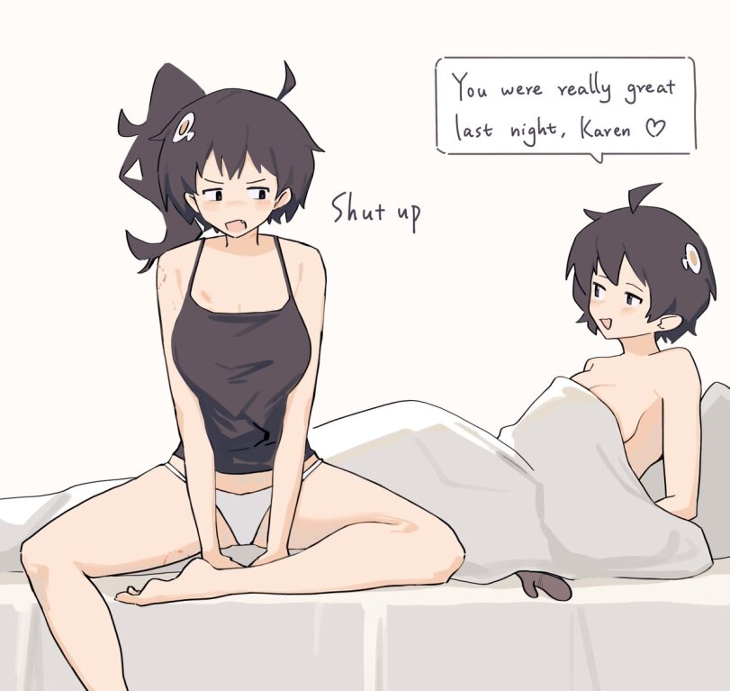 araragi karen and araragi tsukihi (monogatari and 2 more) drawn by baisebandaoti1