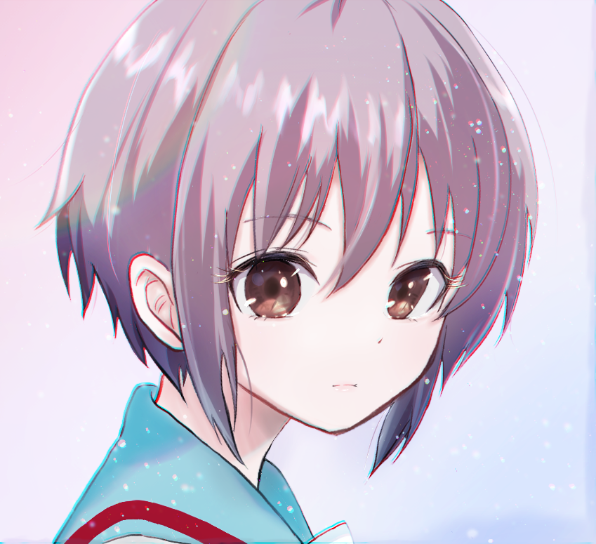 nagato yuki (suzumiya haruhi no yuuutsu) drawn by eequal_mc2