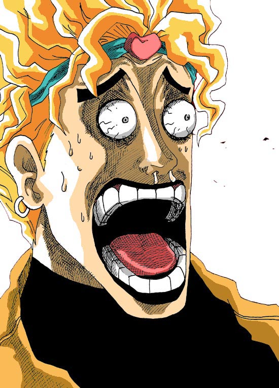 dio brando and enel (jojo no kimyou na bouken and 2 more) drawn by yoshio_masao