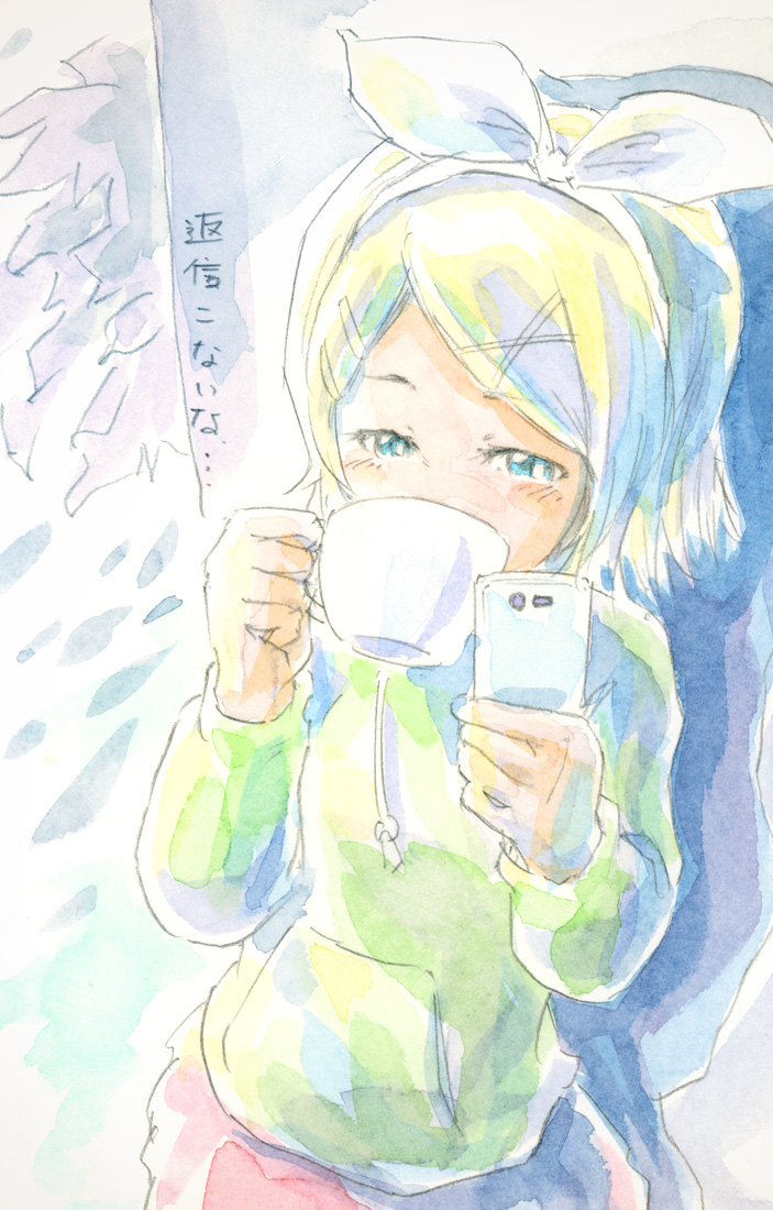 kagamine rin (vocaloid and 1 more) drawn by epoxy_putty