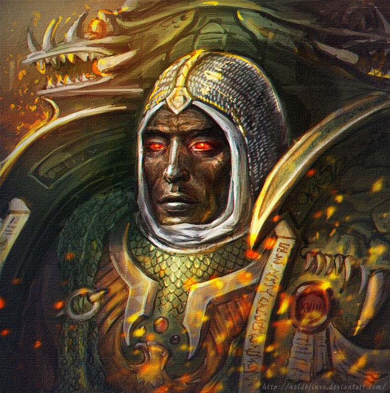 vulkan (warhammer 40k) drawn by noldofinve
