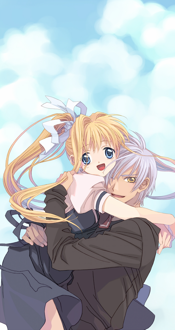 kamio misuzu and kunisaki yukito (air) drawn by lizzydom