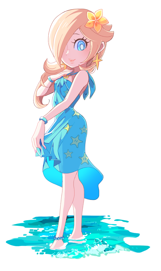 rosalina (mario and 2 more) drawn by hoshikuzu_pan