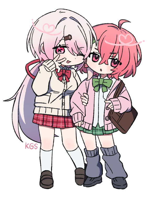 shiina yuika and sasaki saku (nijisanji) drawn by creepyday