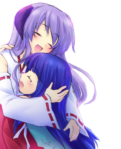 furude rika and hanyuu (higurashi no naku koro ni) drawn by fuyuichi