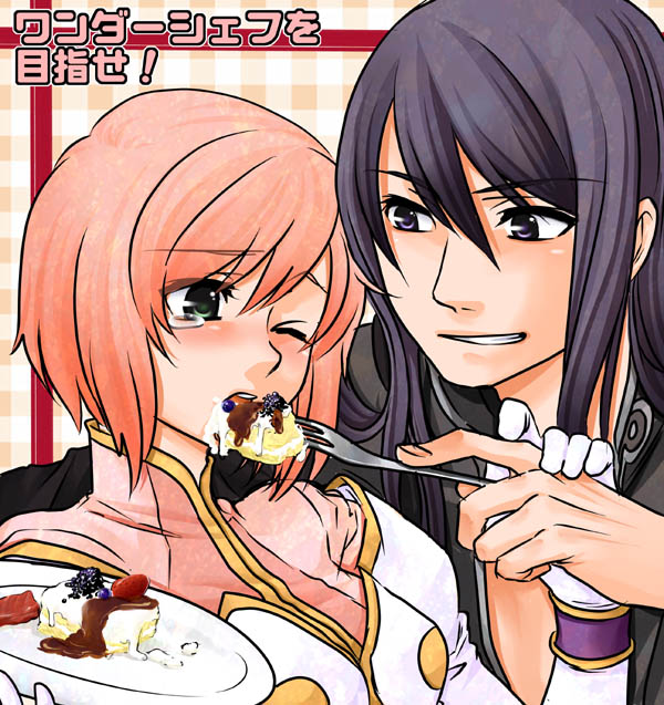 yuri lowell and estellise sidos heurassein (tales of and 1 more) drawn by nanoru