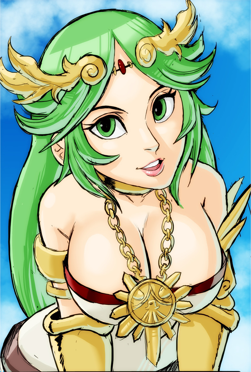 palutena (kid icarus and 1 more) drawn by teevo