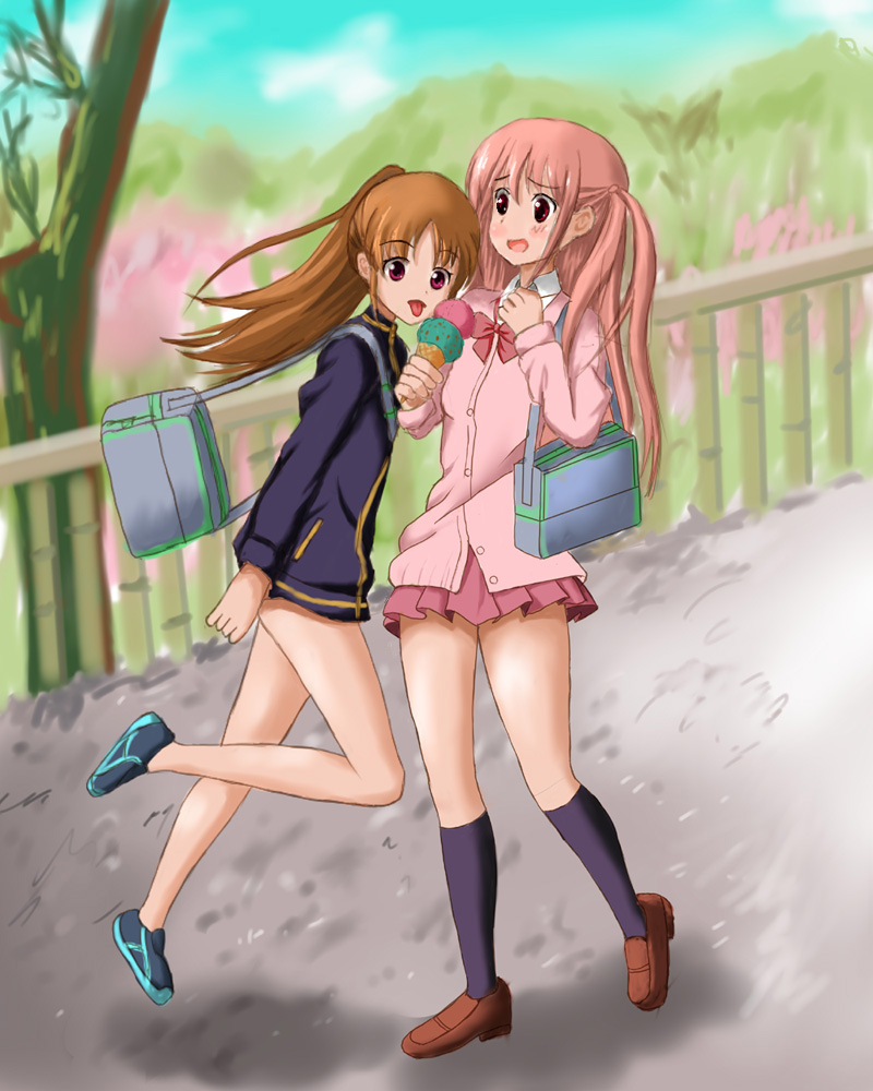 atarashi ako and takakamo shizuno (saki and 1 more) drawn by tera_(t-e-r-a)
