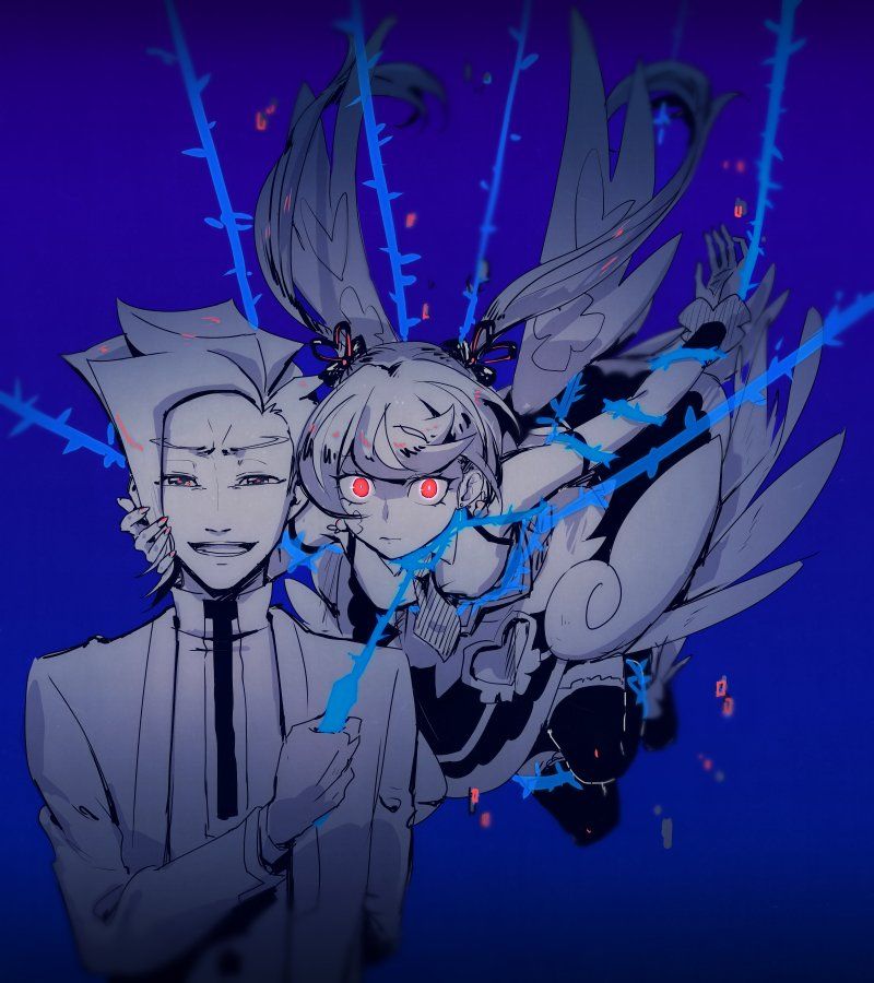 zaizen aoi, blue angel, and spectre (yu-gi-oh! and 1 more) drawn by sanagi_2