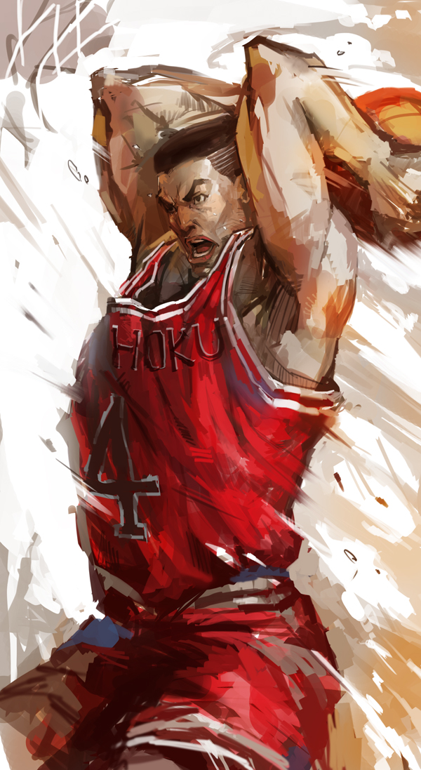 akagi takenori (slam dunk) drawn by lixiaoyao_ii