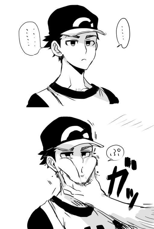 red (pokemon and 1 more) drawn by nanika_(nnkgh)