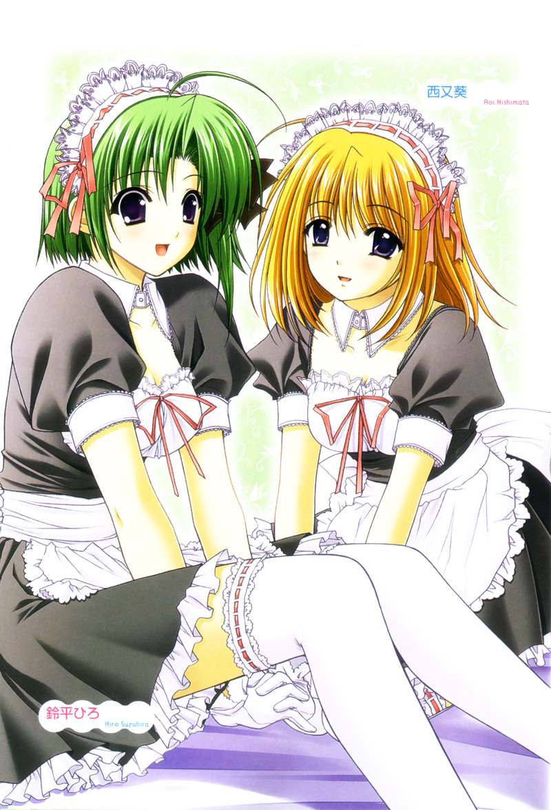 shigure asa and fuyou kaede (shuffle!) drawn by nishimata_aoi and suzuhira_hiro