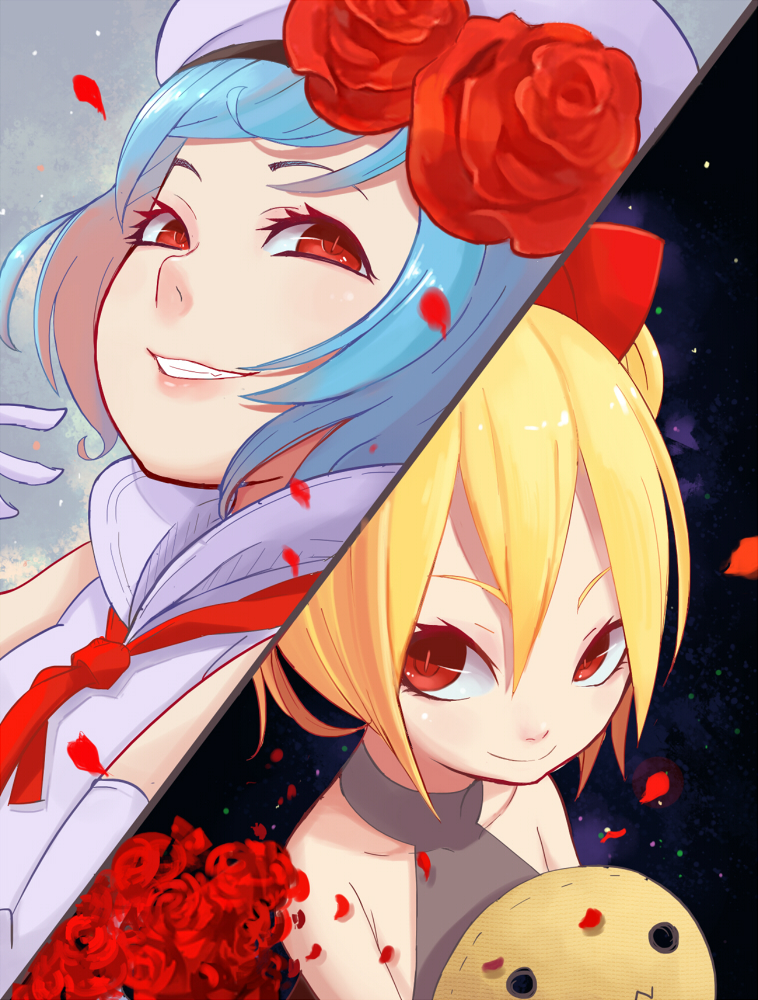 remilia scarlet and flandre scarlet (touhou) drawn by atg_(wttoo0202)