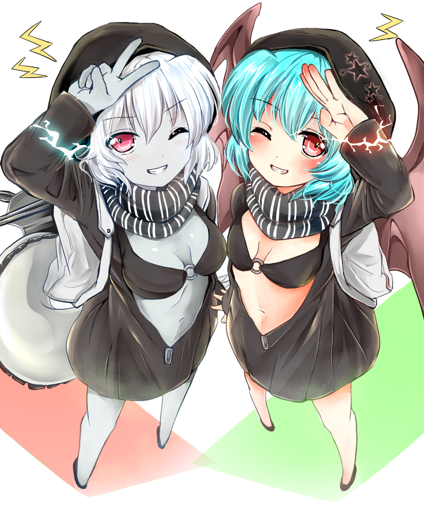 remilia scarlet and re-class battleship (touhou and 1 more) drawn by ramudia_(lamyun)