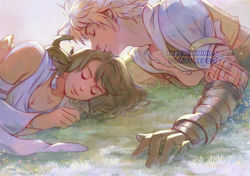 yuna and tidus (final fantasy and 1 more) drawn by thar_chandran