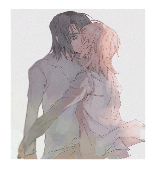 cagalli yula athha and athrun zala (gundam and 1 more) drawn by she_(morianosu)