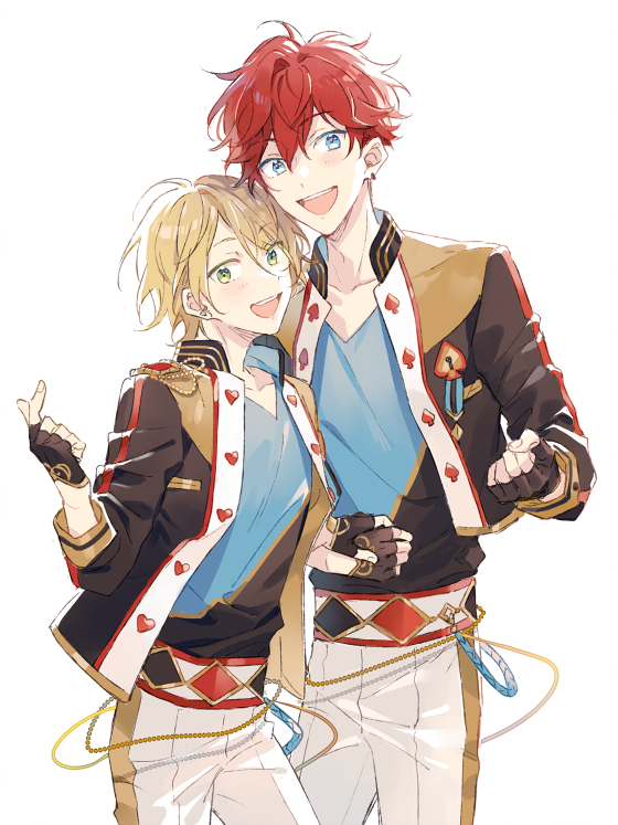amagi hiiro and shiratori aira (ensemble stars!) drawn by seuga