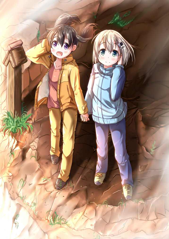 yukimura aoi and kuraue hinata (yama no susume) drawn by mad_(hazukiken)