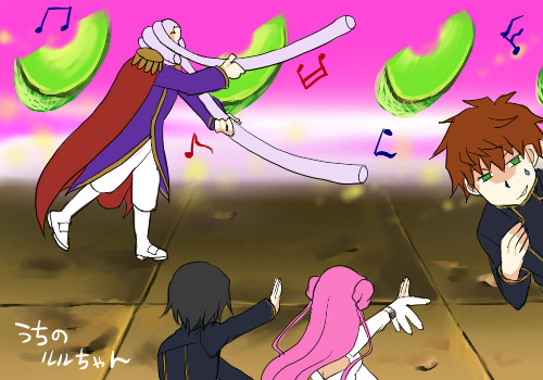 lelouch vi britannia, kururugi suzaku, euphemia li britannia, charles zi britannia, sakurai takahiro, and 1 more (code geass and 1 more)