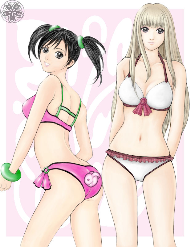 lili and ling xiaoyu (tekken) drawn by kurakura_(tricktrap)