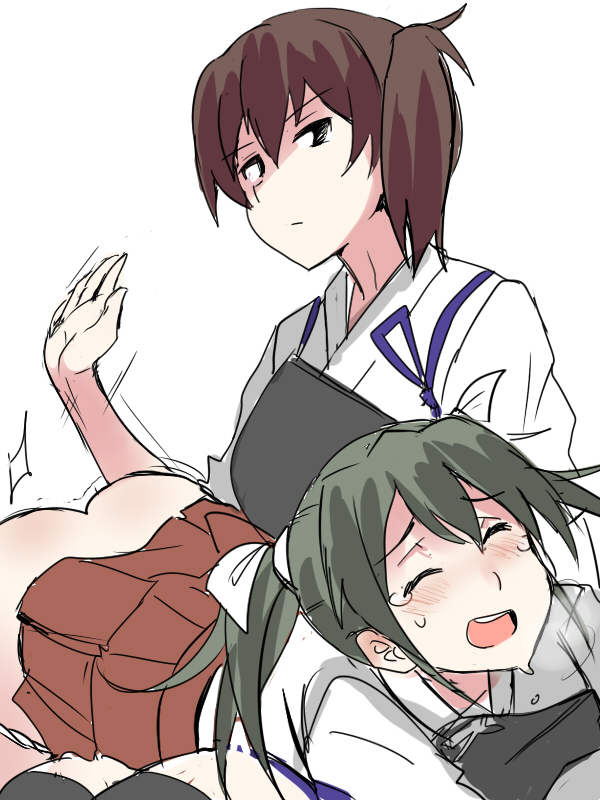 kaga and zuikaku (kantai collection) drawn by ulrich_(tagaragakuin)
