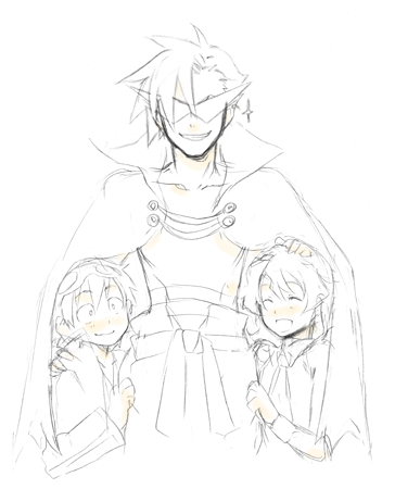 nia teppelin, simon, and kamina (tengen toppa gurren lagann)