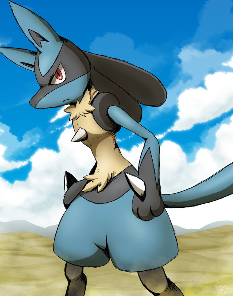 lucario (pokemon and 1 more) drawn by winick_lim
