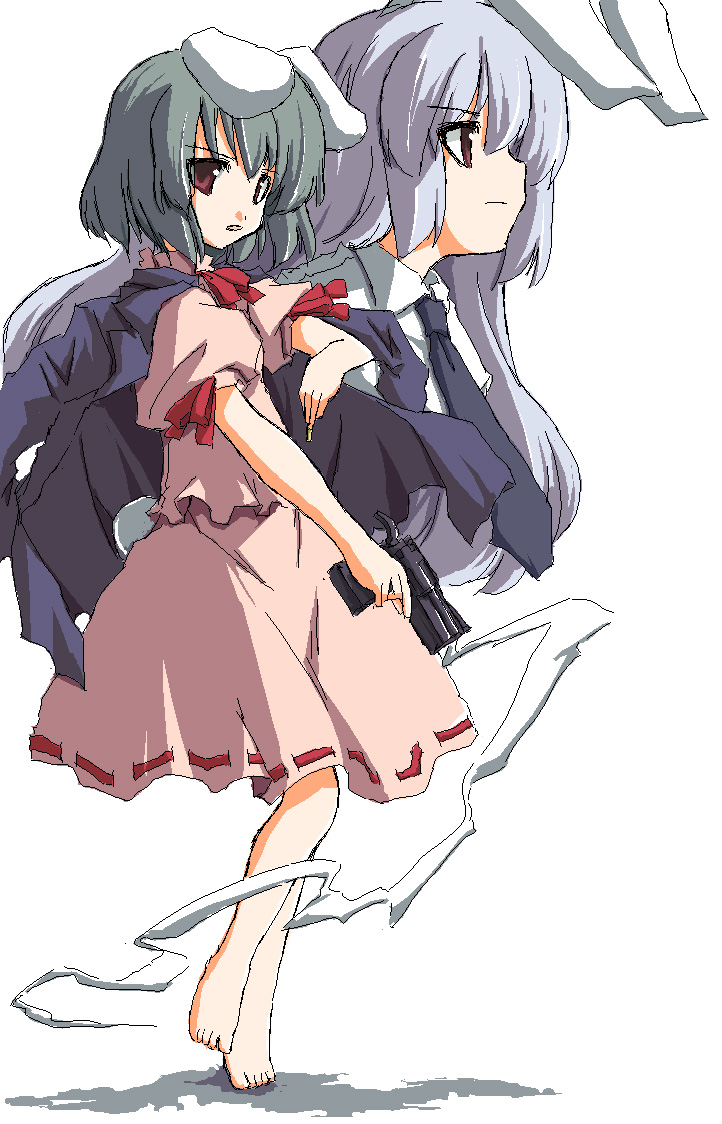 reisen udongein inaba and inaba tewi (touhou) drawn by sakuraba_yuuki
