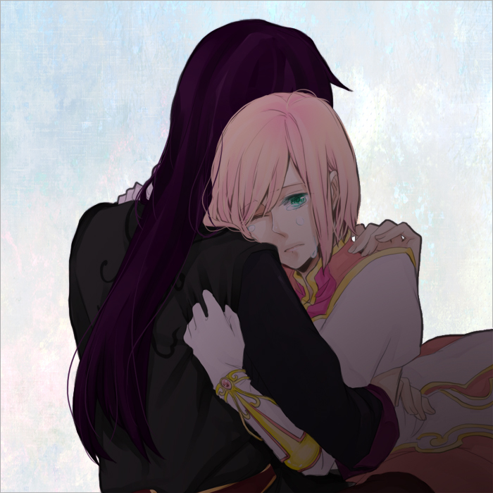 yuri lowell and estellise sidos heurassein (tales of and 1 more) drawn by wacya-sowki