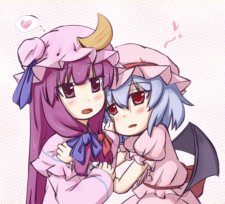 remilia scarlet and patchouli knowledge (touhou) drawn by natsuki_(silent_selena)