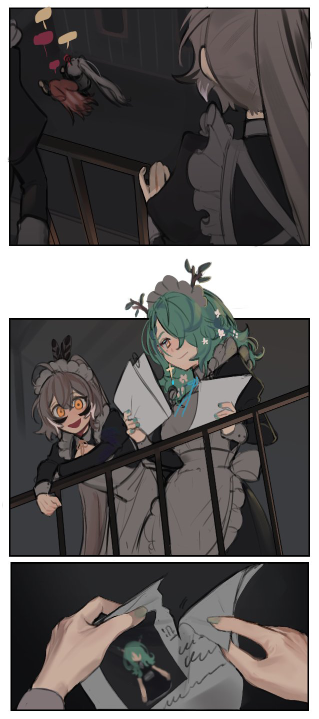 nanashi mumei, hakos baelz, ceres fauna, and tsukumo sana (hololive and 1 more) drawn by eus_ing