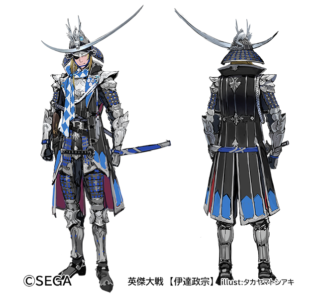 date masamune (sega and 1 more) drawn by takayama_toshiaki