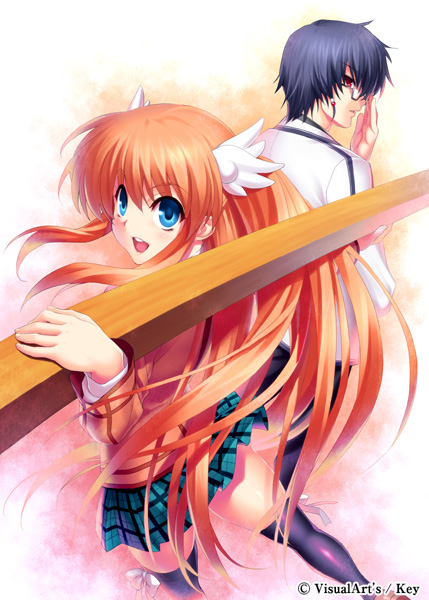 ootori chihaya and ootori sakuya (rewrite) drawn by zen_(kamuro)
