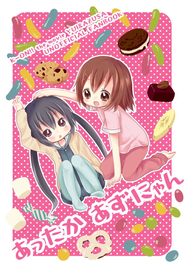nakano azusa and hirasawa yui (k-on! and 1 more) drawn by saitou_takana