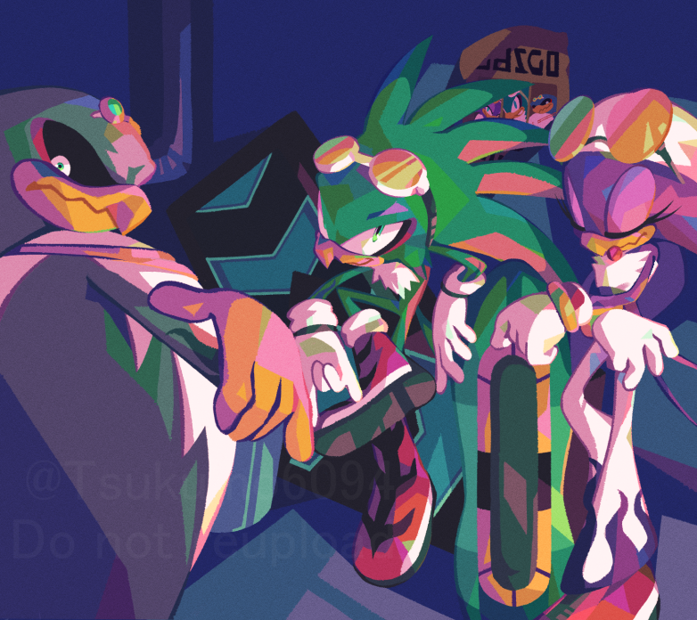 wave the swallow, jet the hawk, and storm the albatross (sonic and 1 more) drawn by tsukumo6094