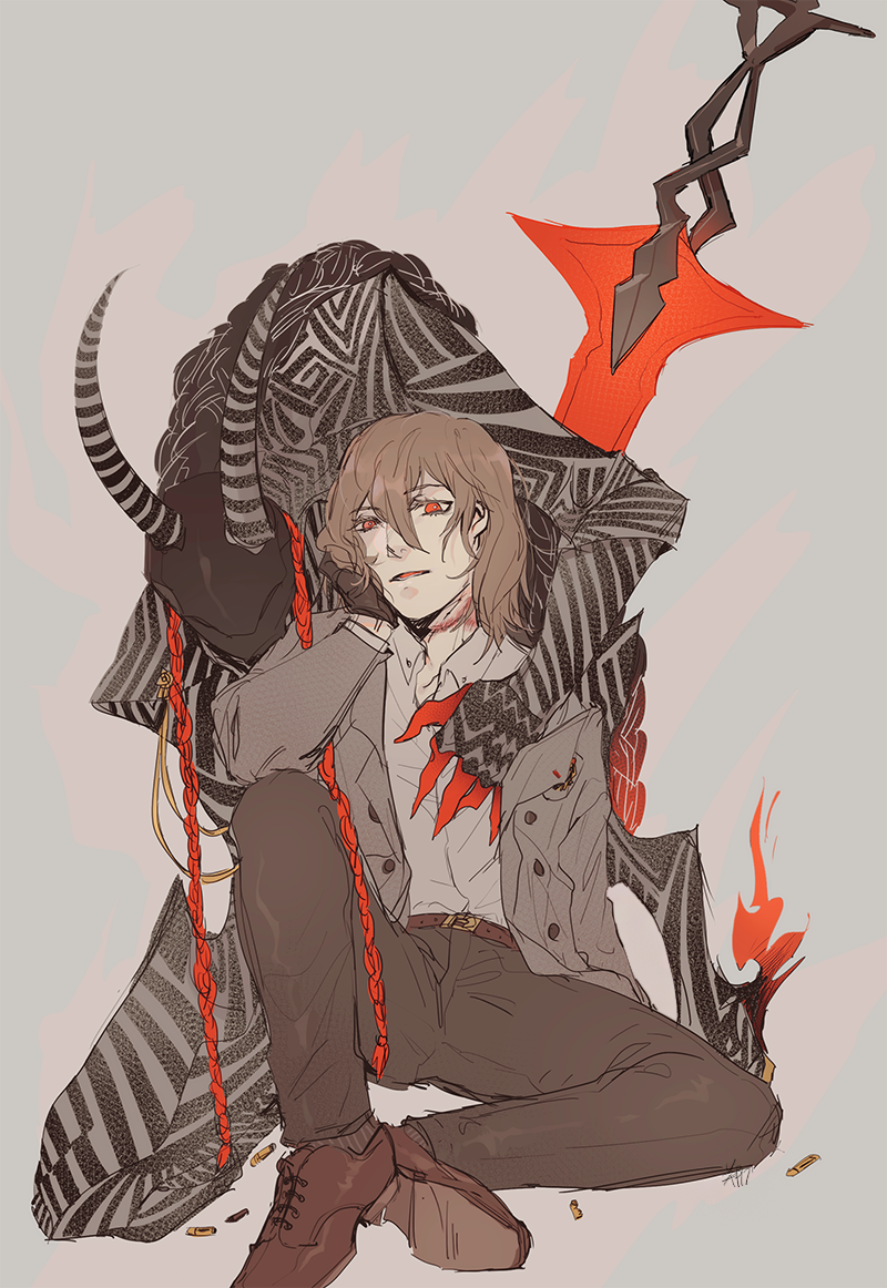akechi gorou and loki (persona and 1 more) drawn by mallius