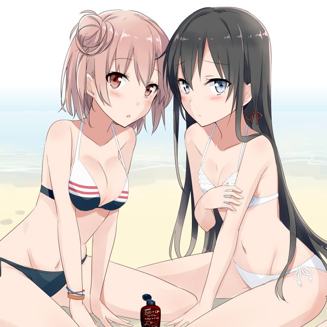 yukinoshita yukino and yuigahama yui (yahari ore no seishun lovecome wa machigatteiru.) drawn by gotyou