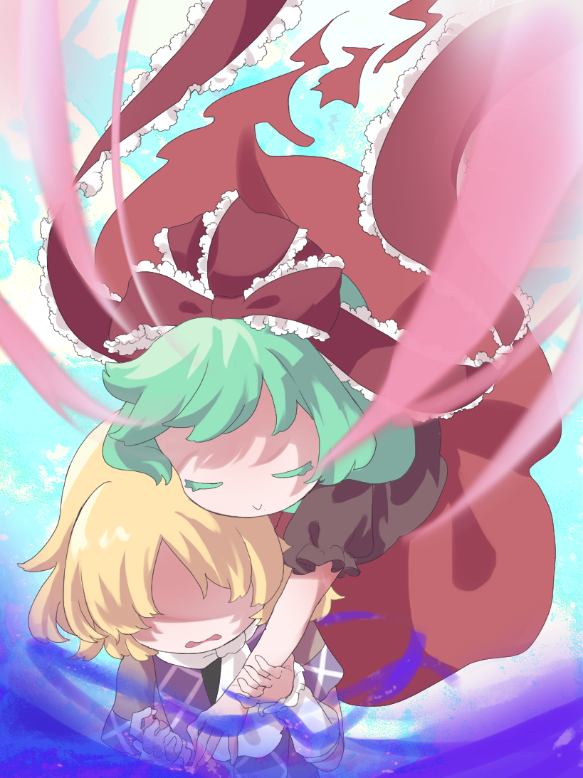 mizuhashi parsee and kagiyama hina (touhou) drawn by rishita