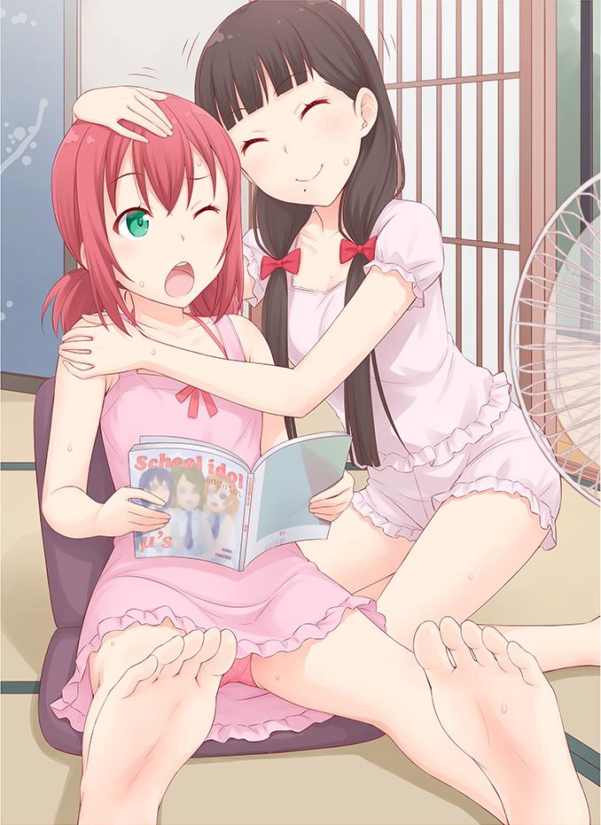 kurosawa dia and kurosawa ruby (love live! and 1 more) drawn by ha-ru
