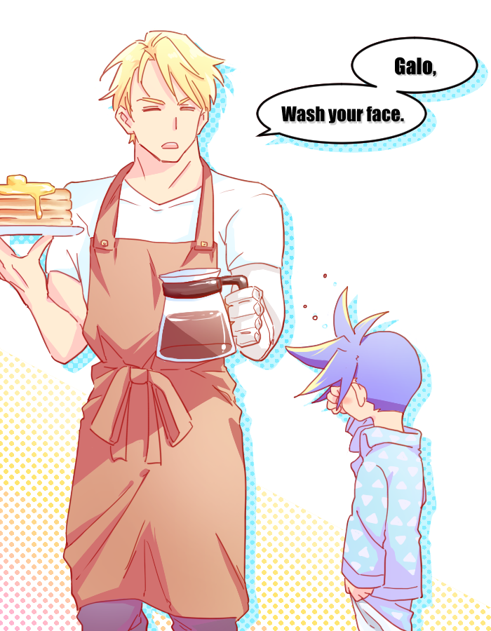 galo thymos and kray foresight (promare) drawn by batakopart2