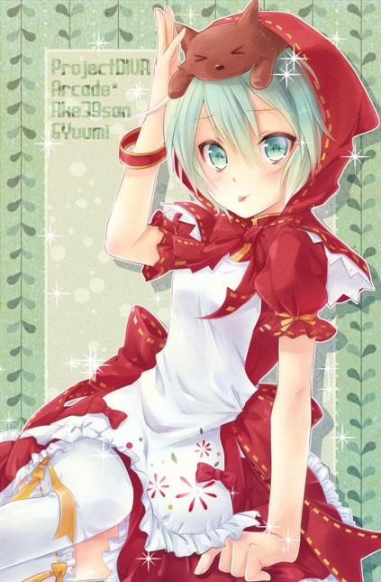 hatsune miku and little red riding hood (vocaloid and 3 more) drawn by natsumi_yuu