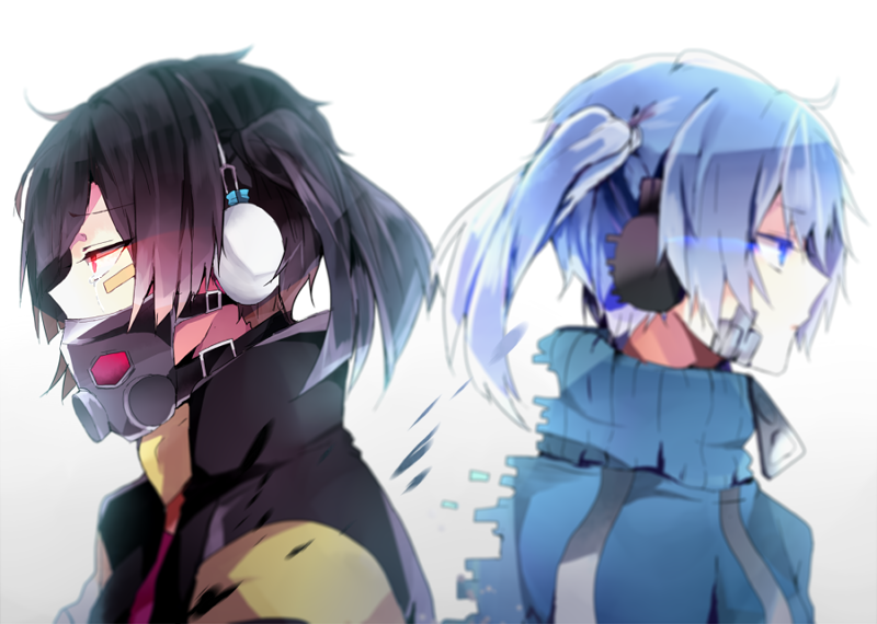 ene and enomoto takane (kagerou project) drawn by poni_(rito)