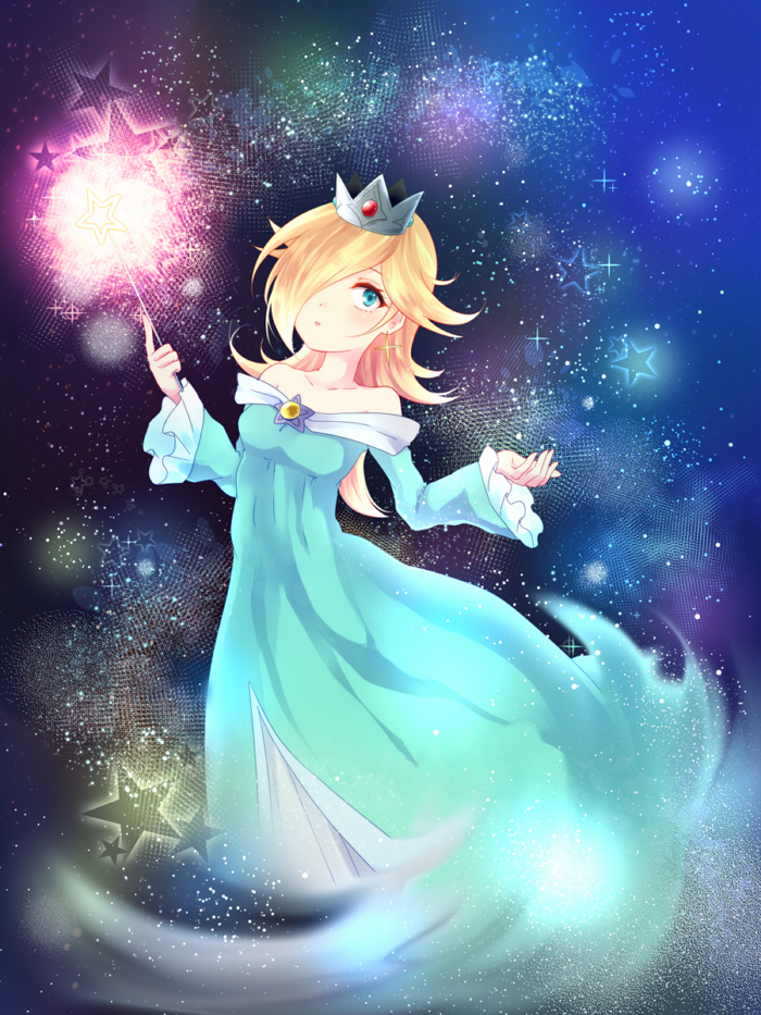 rosalina (mario and 1 more) drawn by uranaishi_(miraura)