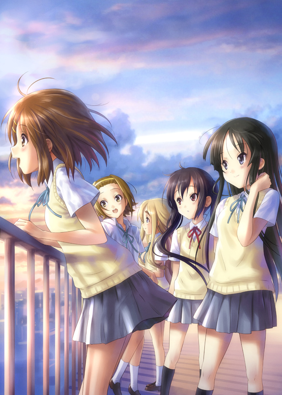 akiyama mio, nakano azusa, hirasawa yui, tainaka ritsu, and kotobuki tsumugi (k-on!) drawn by goto_p