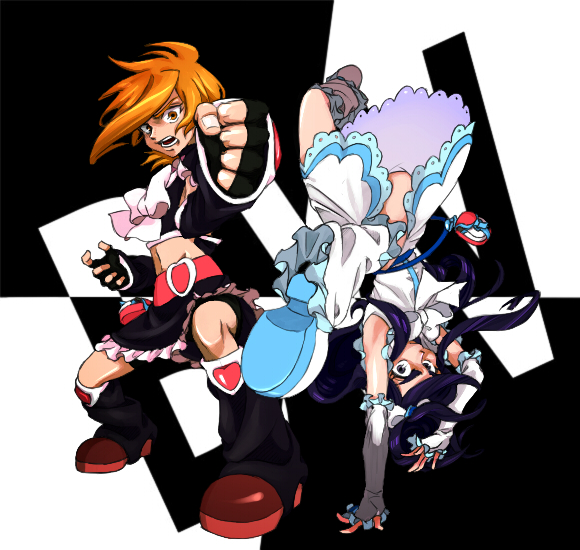 misumi nagisa, yukishiro honoka, cure black, and cure white (precure and 1 more) drawn by sirocco