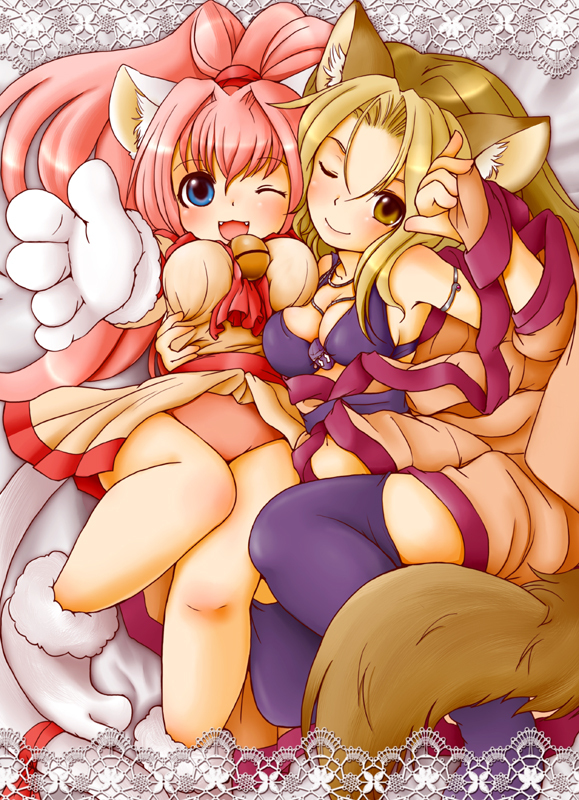 melody sinclair and tachibana yura (yuukyuu gensoukyoku) drawn by setouchi_kurage