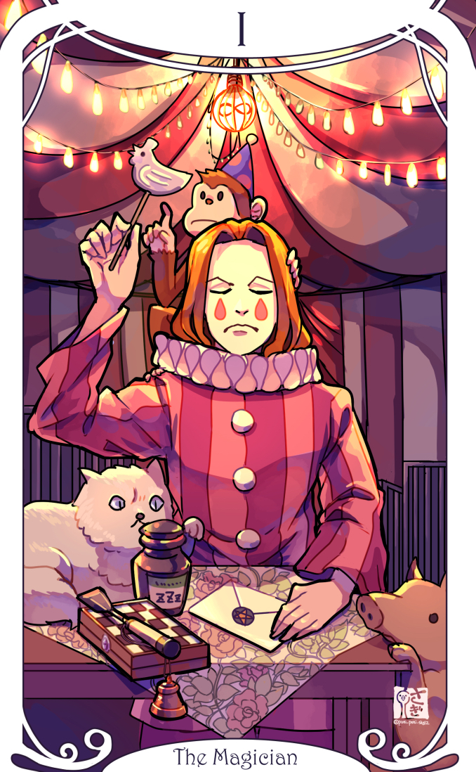 simeon saint and money (ace attorney and 2 more) drawn by saginoko