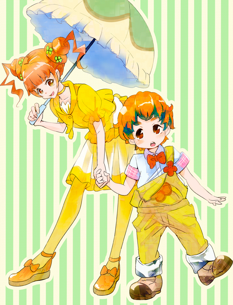 yotsuba alice and rance (precure and 1 more) drawn by peach765