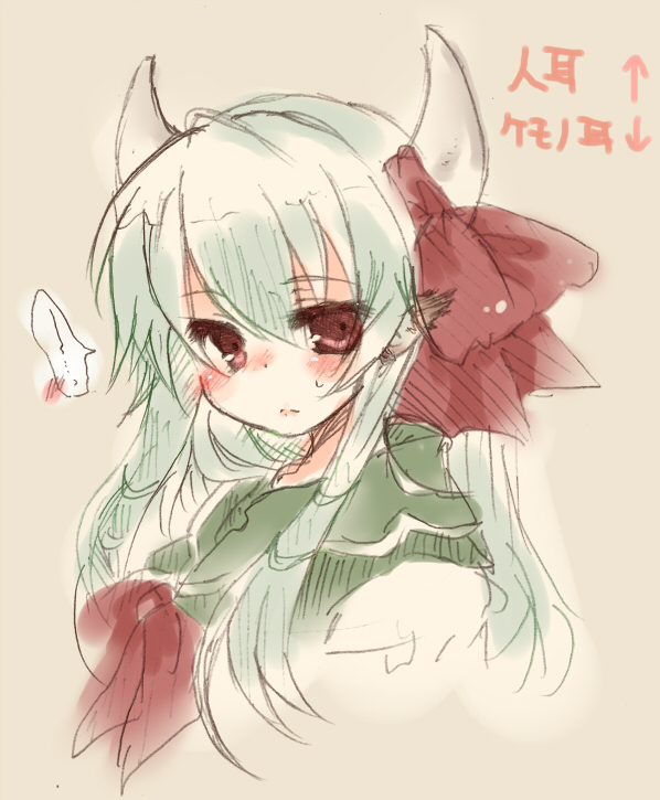 kamishirasawa keine and ex-keine (touhou) drawn by takamura
