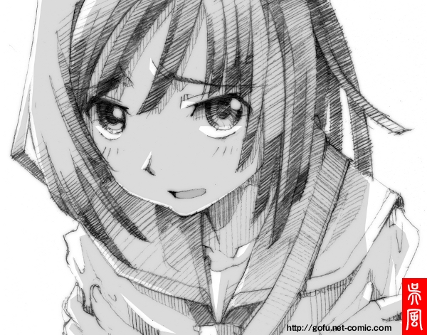 sengoku nadeko (monogatari and 1 more) drawn by gofu